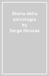 Storia della psicologia