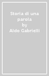 Storia di una parola