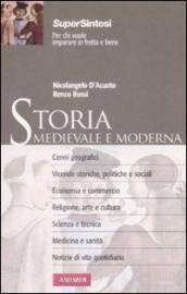 Storia medievale e moderna