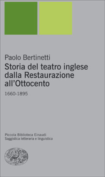 Storia del teatro inglese dalla Restaurazione all'Ottocento. 1660-1895