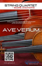 String Quartet: Ave Verum by Mozart (score & set of parts)