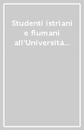 Studenti istriani e fiumani all