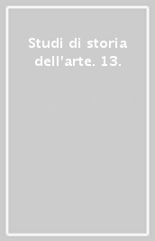 Studi di storia dell