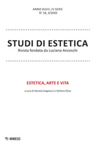 Studi di estetica (2020). 3: Estetica, arte e vita