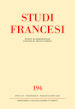 Studi francesi. Vol. 194: Baudelaire et son cénacle