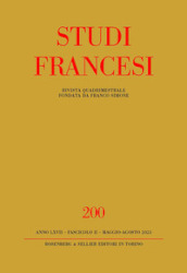 Studi francesi. Vol. 200: L