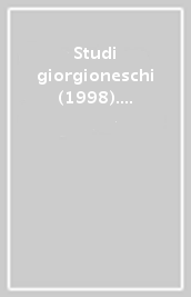 Studi giorgioneschi (1998). Il paesaggio