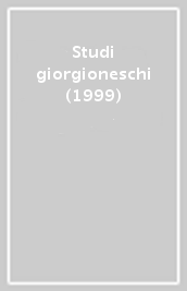 Studi giorgioneschi (1999)