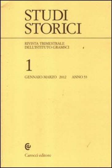 Studi storici (2012). 1.