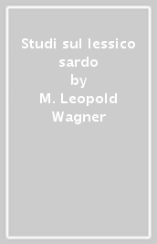 Studi sul lessico sardo