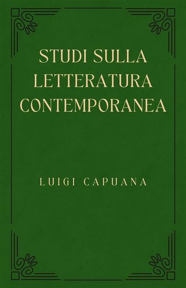 Studi sulla letteratura contemporanea - Luigi Capuana