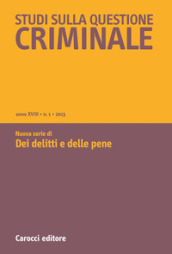 Studi sulla questione criminale (2023). 1.