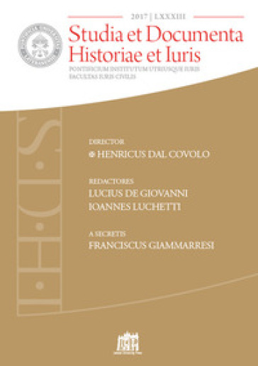 Studia et documenta historiae et iuris (2017). 83.