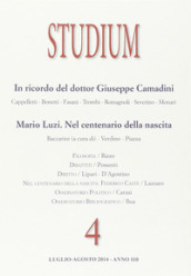 Studium (2014). 4.Mario Luzi. Nel centenario della nascita