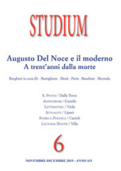 Studium (2019). 6: Augusto del Noce e il moderno. A trent anni dalla morte