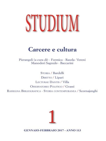 Studium - Carcere e Cultura - Antonio Scornajenghi - Claudia Villa - Daniele Bardelli - Fabio Pierangeli - Gero Grassi - Nicolò Lipari