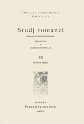 Studj romanzi. Nuova serie. 12.