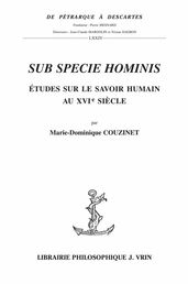 Sub specie Hominis