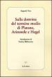 Sulla dottrina del termine medio di Platone, Aristotele e Hegel