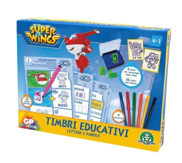 Super Wings Set Di Timbri Educativi