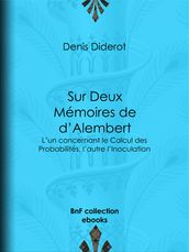 Sur Deux Mémoires de d Alembert