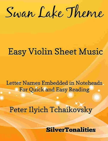 Swan Lake Theme Easy Violin Sheet Music - Pyotr Il