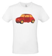 T-Shirt L Bianca Fiat 500