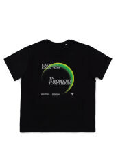 T-shirt nera S logo 23Â° verde Triennale