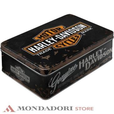 TIN BOX FLAT HARLEY DAVIDSON GENUINE