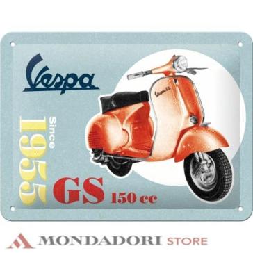 TIN SIGN 15x20cm VESPA-GS 150 SINCE 1955