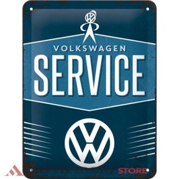 TIN SIGN 15x20cm VW SERVICE