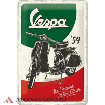 TIN SIGN 20x30cm VESPA - THE ITALIAN CL.