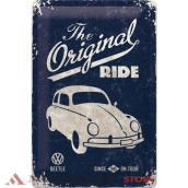 TIN SIGN 20x30cm VW BEETLE THE ORIGINAL