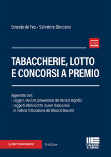 Tabaccherie, lotto e concorsi a premio - Ernesto De Feo - Salvatore Giordano