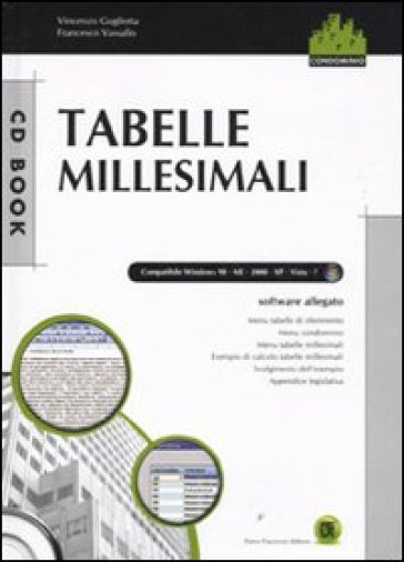 Tabelle millesimali. Con CD-ROM - Vincenzo Gugliotta - Francesco Vassallo