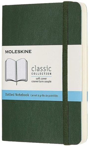 Taccuino Classic - pagine puntinate - copertina morbida - Pocket - Verde Mirto