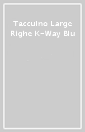Taccuino Large Righe  K-Way Blu