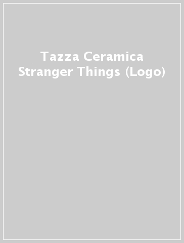 Tazza Ceramica Stranger Things (Logo)
