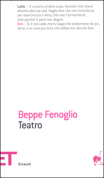 Teatro - Beppe Fenoglio