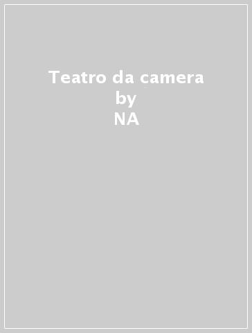 Teatro da camera - August Strindberg  NA