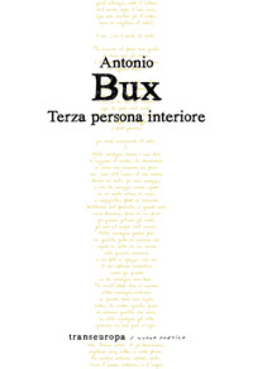 Terza persona interiore - Antonio Bux | 