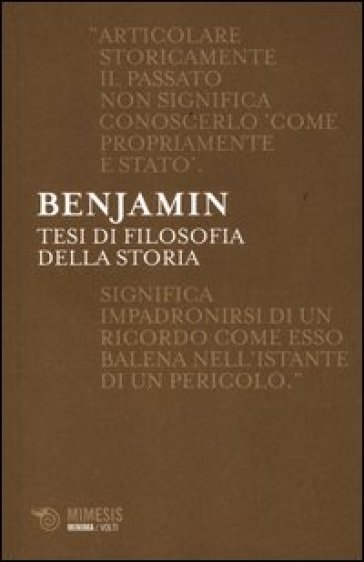 Tesi di filosofia della storia - Walter Benjamin | 