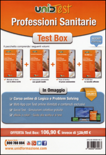 Test box professioni sanitarie: Manuale di teoria-Eserciziario commentato-Prove di verifica-10.000 quiz. Con aggiornamento online (4 vol.)