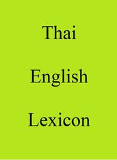 Thai English Lexicon