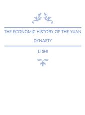 The Economic History of the Yuan Dynasty
