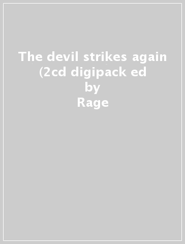 The devil strikes again (2cd digipack ed - Rage