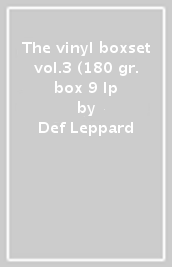 The vinyl boxset vol.3 (180 gr. box 9 lp
