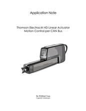 Thomson Electrac HD Linear Actuator Motion Control per CAN Bus