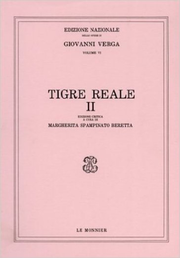 Tigre reale. 2. - Giovanni Verga