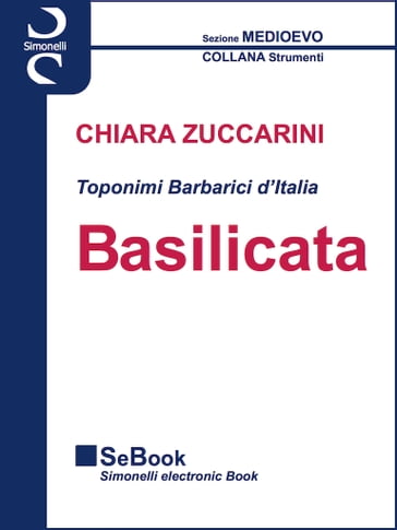 Toponimi Barbarici d'Italia - BASILICATA - Chiara Zuccarini